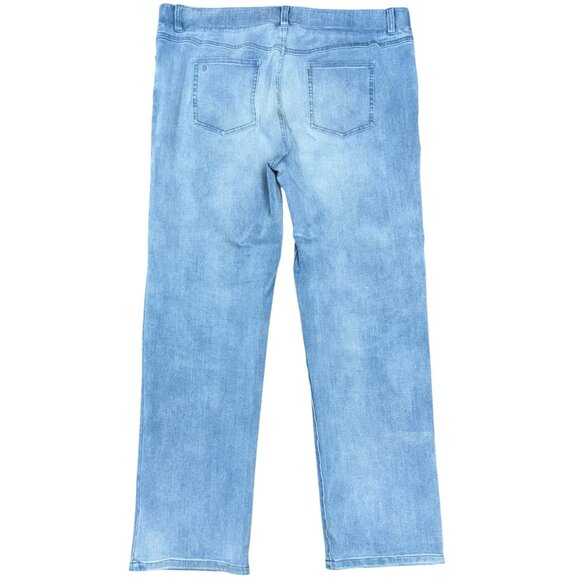 Women's BETABRAND Yoga Denim Pull-On Straight Leg Jeans | Size XL Short - Picture 5 of 11